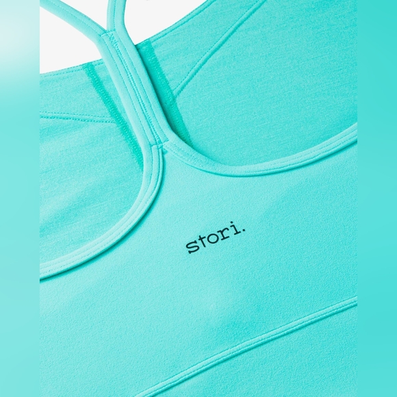 NWT Stori legend cropped shelf tank in pool blue - Picture 4 of 8